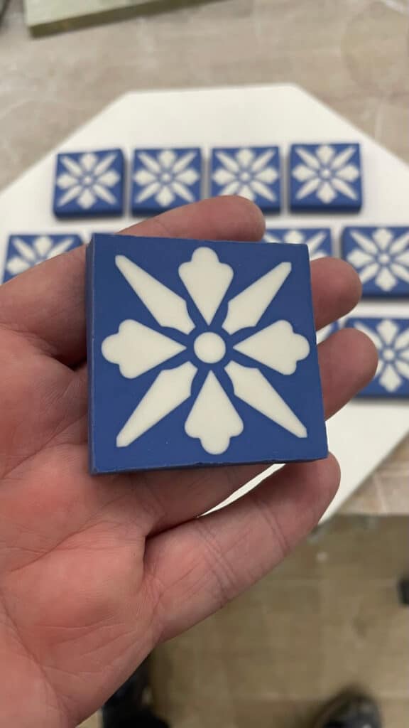 Minton Hollins replica Encaustic tile